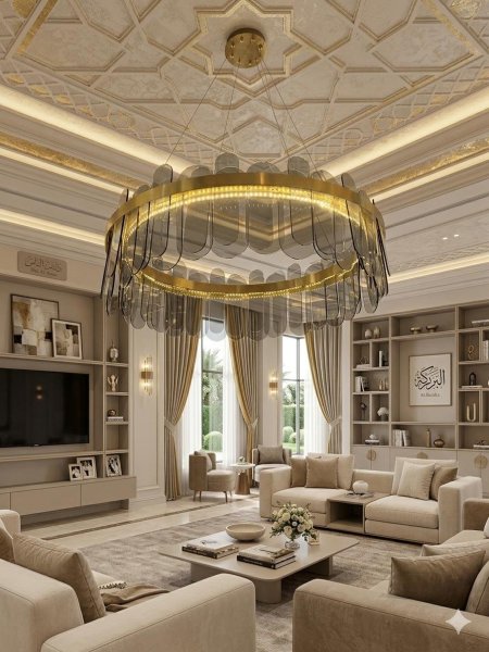 ثريا زجاج دائري اسود 9005-800