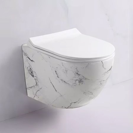 مرحاض معلق ابيض موشح سكني018M