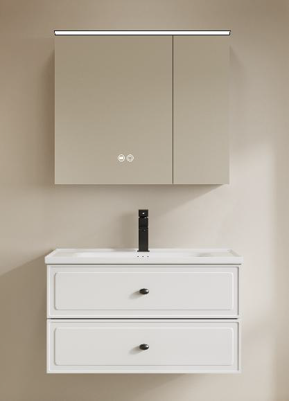 خزانة 80 سم جارورين المنيوم + ستانلس